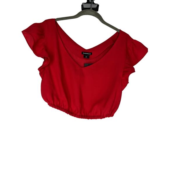 Club Monaco NWT red crop top - Picture 4 of 5